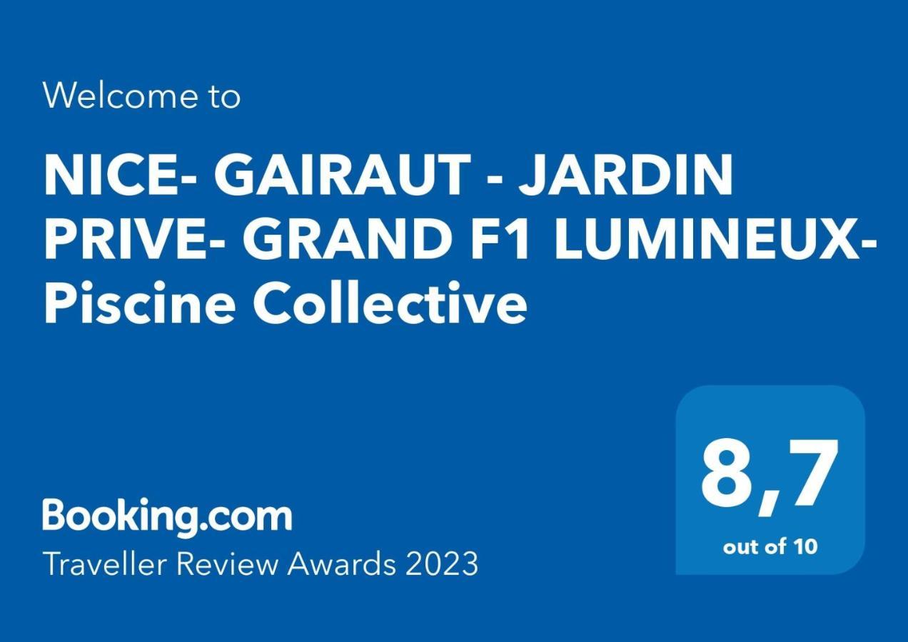 Nice- Gairaut - Jardin Prive- Grand F1 Lumineux-Piscine Collective Zewnętrze zdjęcie